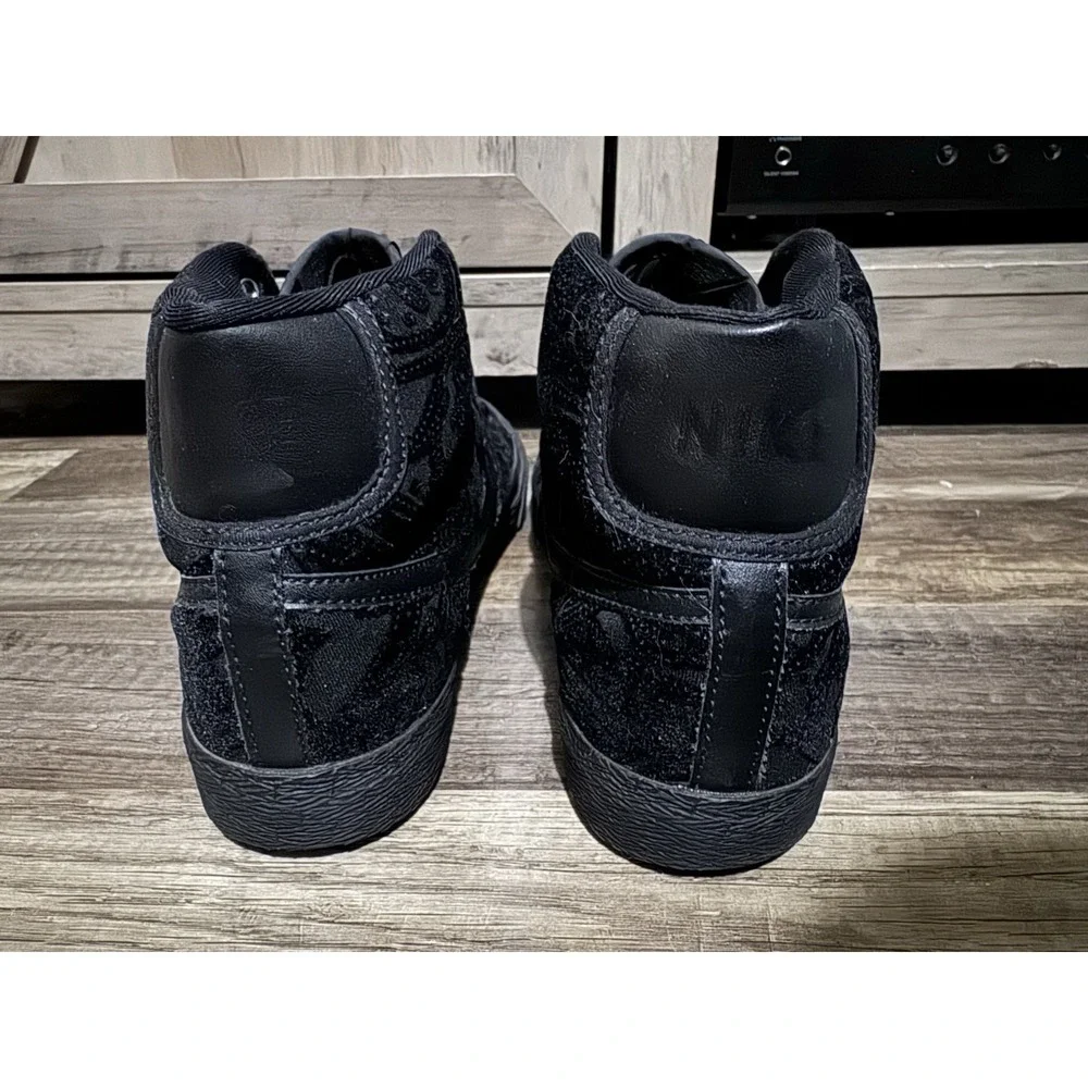 Nike‎ All Court Hi-Top 316482-001 Women's Size 9 Black Rare Shoes Sneakers Suede
